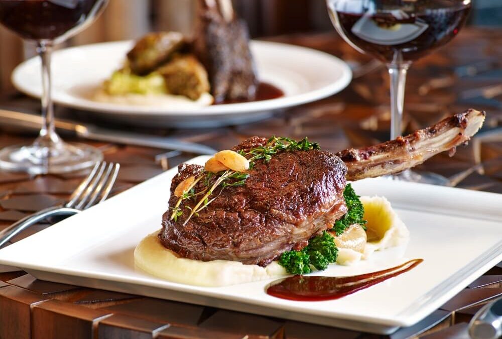 Steak meals served at the Toro Kitchen and Lounge