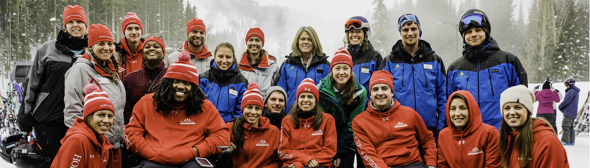 Challenge Aspen group photo at Aspen Snowmass Ski Resort