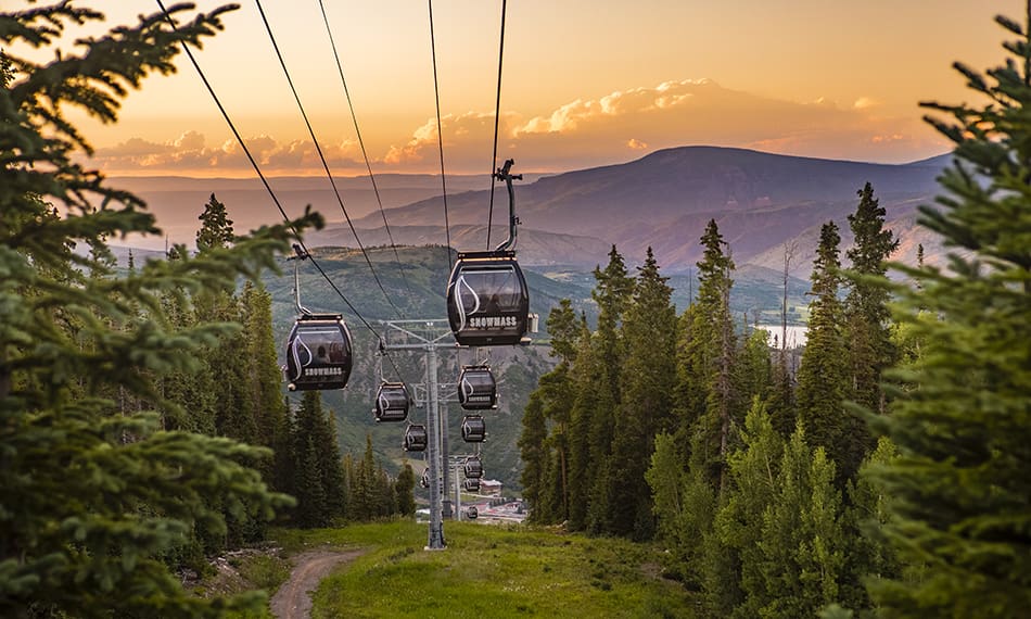 Snowmass Ski Area Elk Camp Gondola in Summer