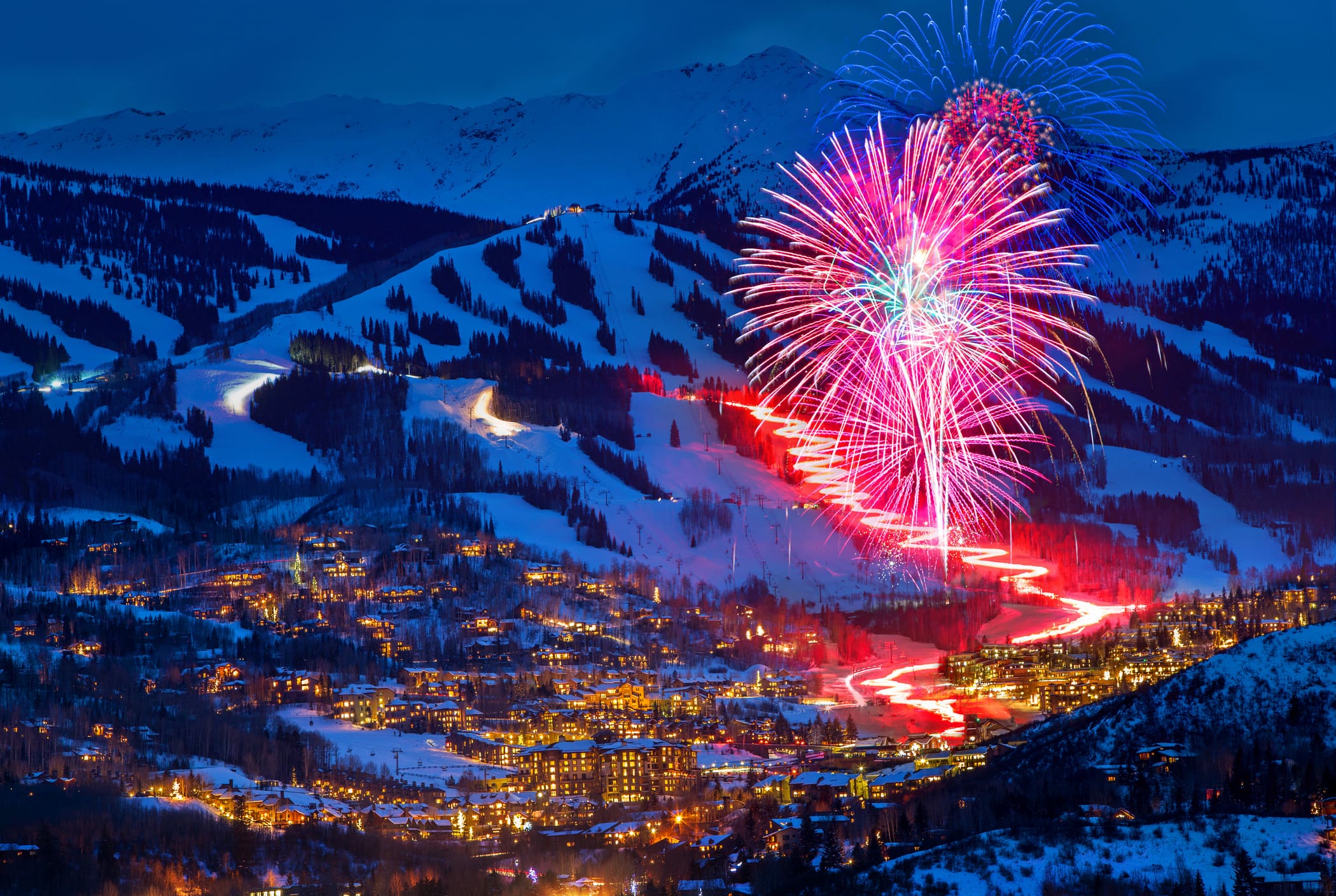 fireworks winter event snowmass village colorado